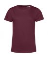 Dames T-shirt B&C inspire e150 TW02B Burgundy